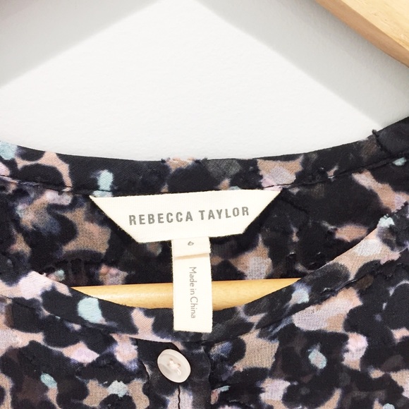 Rebecca Taylor Silk Blend Top - Picture 3 of 4